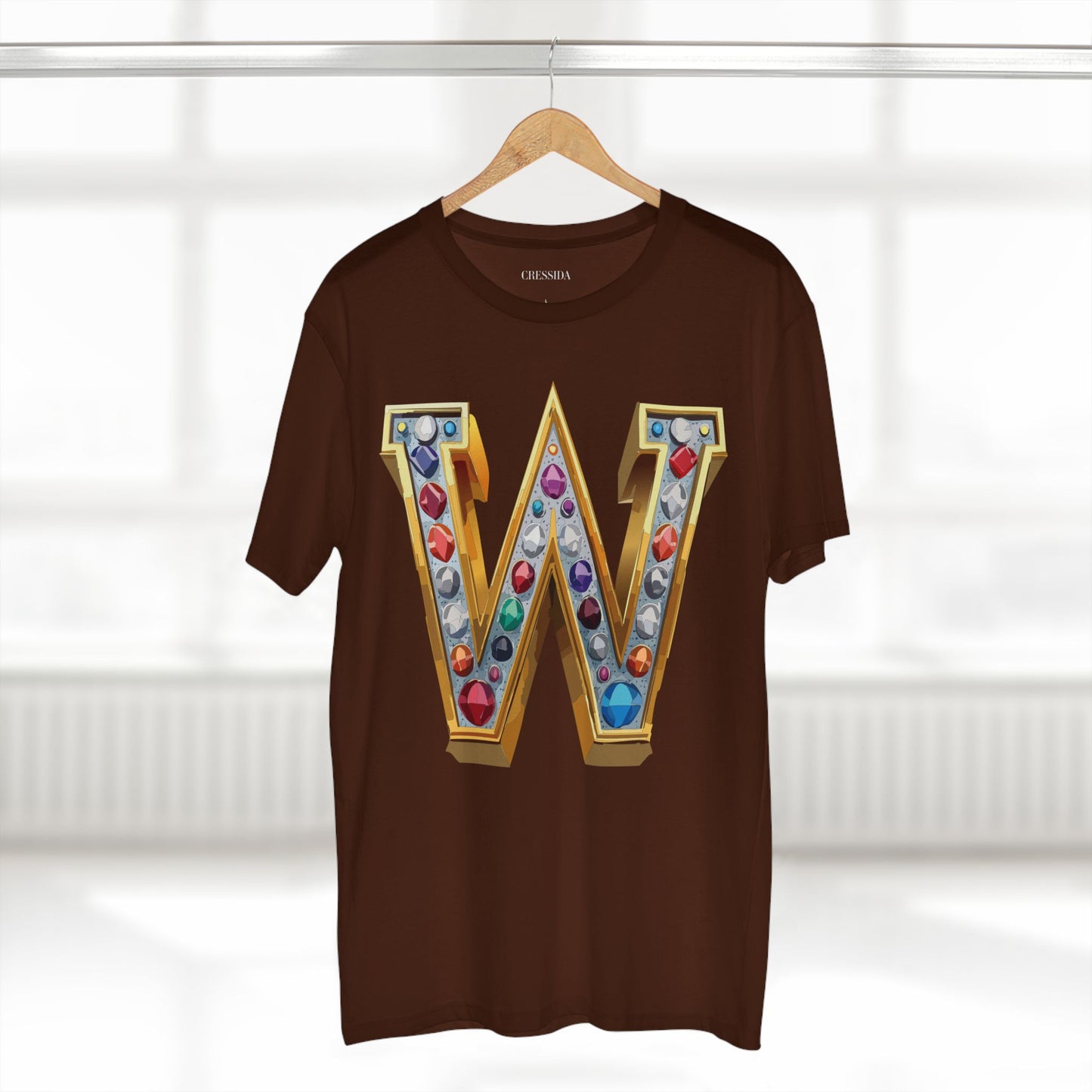 Letter Shirt, Shirt with Letters, Tee Shirt with Gold Letters