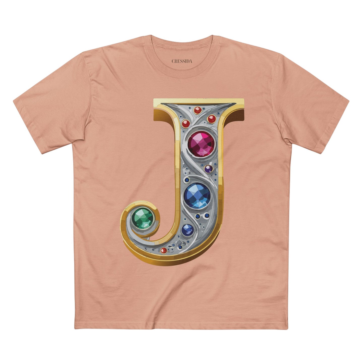 Letter Shirt, Shirt with Letters, Tee Shirt with Gold Letters
