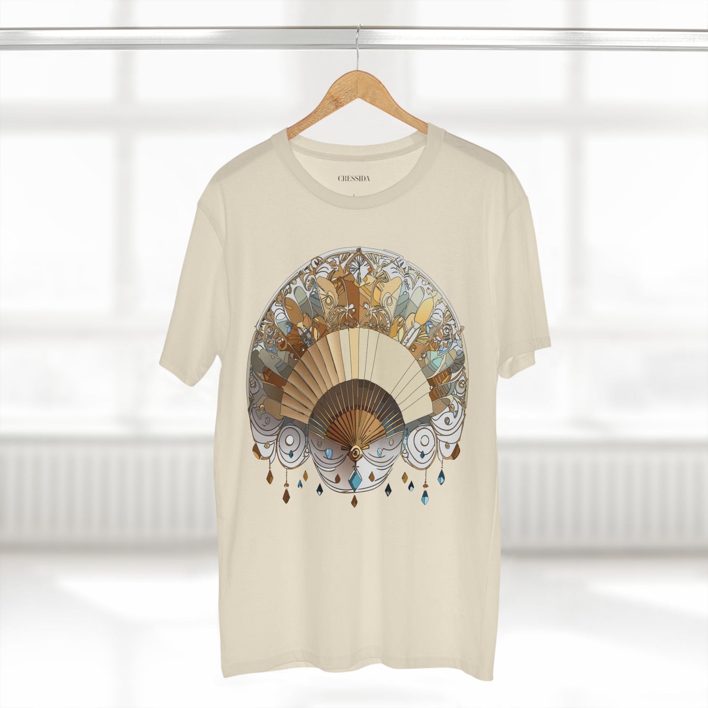Fan shirt, Shirt with Fan, Tee Shirt with Antique Fan