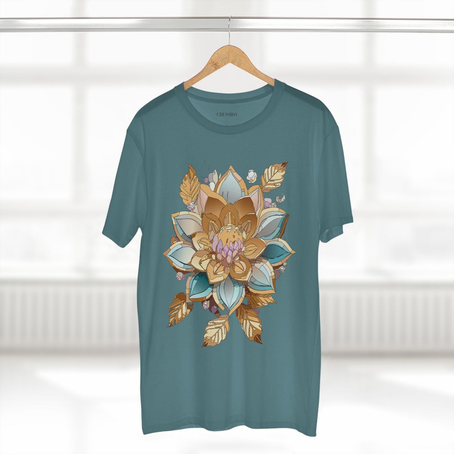 Floral Shirt, Shirt with Flower, Tee Shirt with Antique Flower