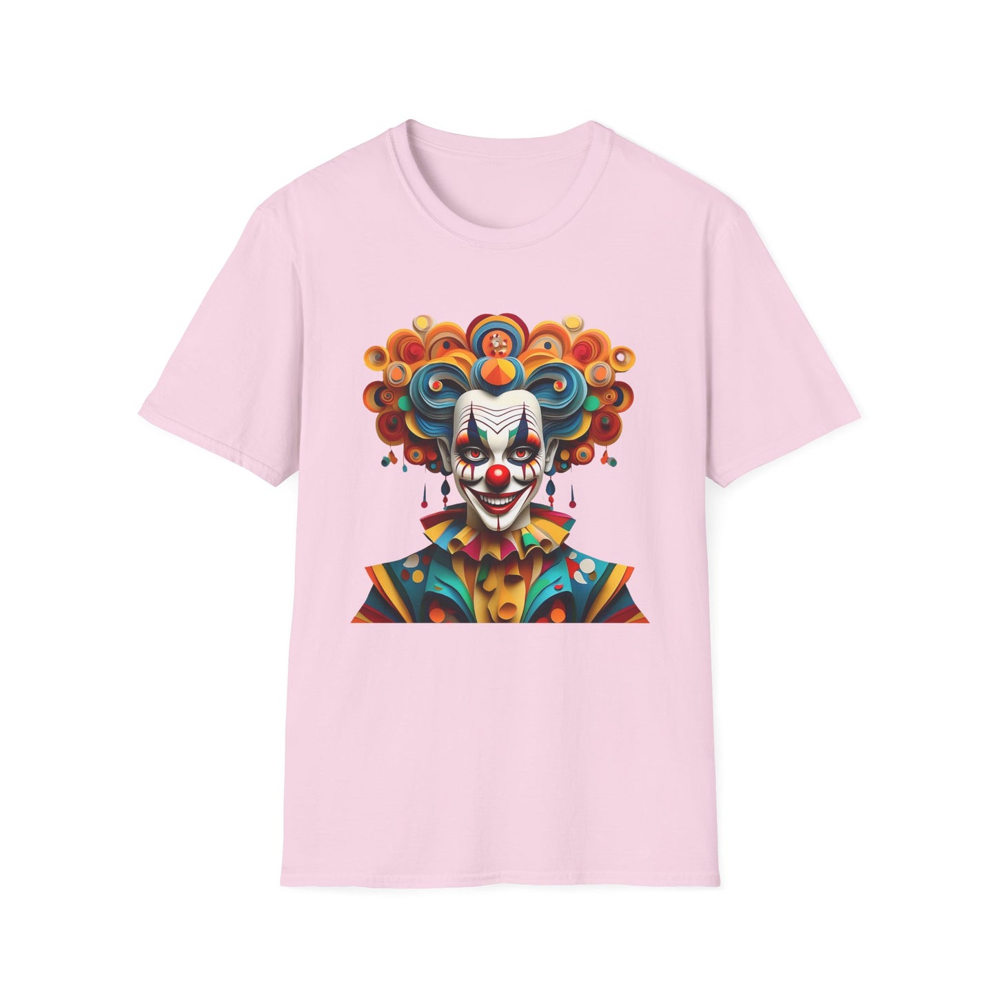 Clown Shirt, T Shirt with Clown, Funny Man Shirt, Tee Shirt with Funny Man, Circus Shirt, Shirt with Circus, Scary Man Shirt, Shirt with Scary Man