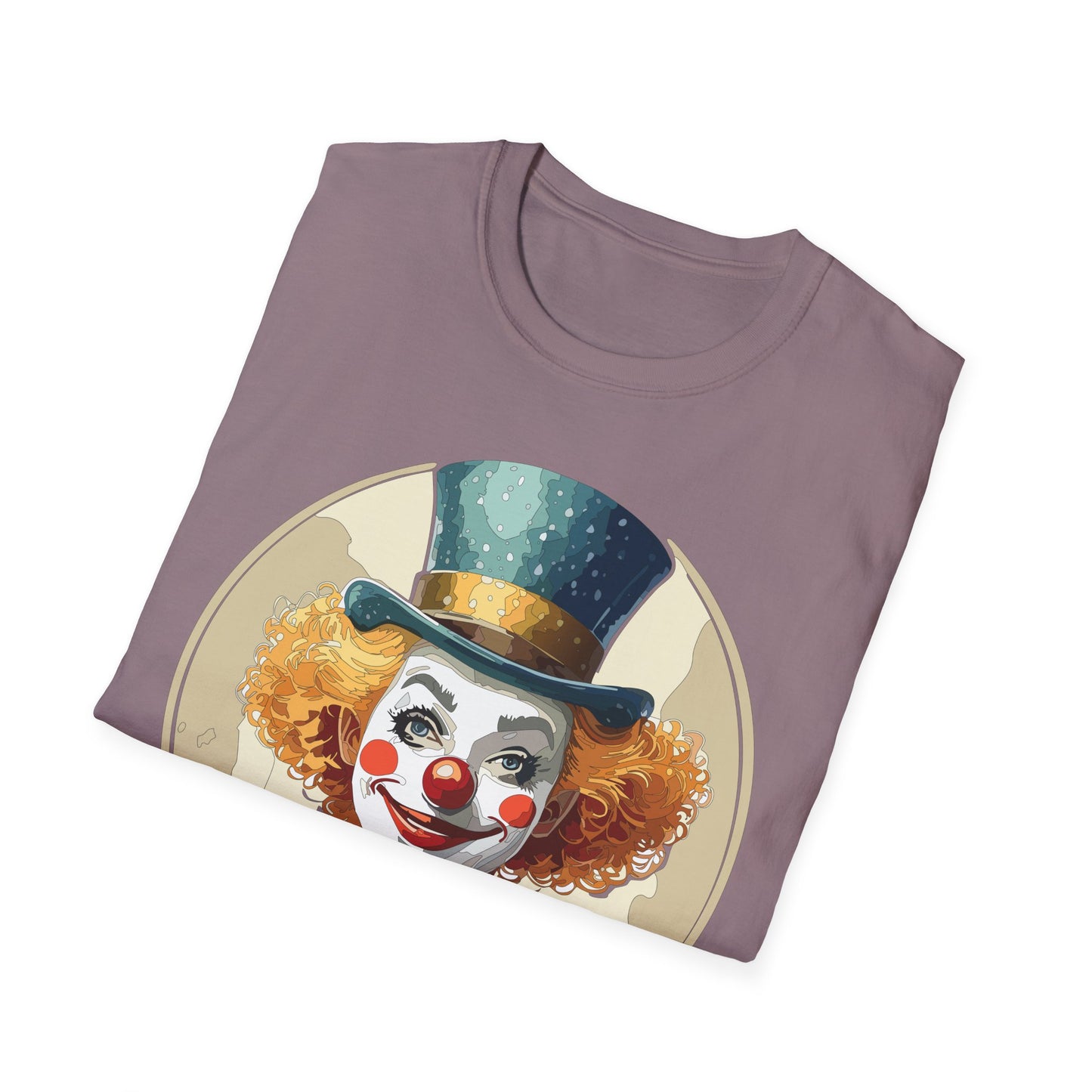 Clown Shirt, T Shirt with Clown, Funny Man Shirt, Tee Shirt with Funny Man, Circus Shirt, Shirt with Circus, Scary Man Shirt, Shirt with Scary Man