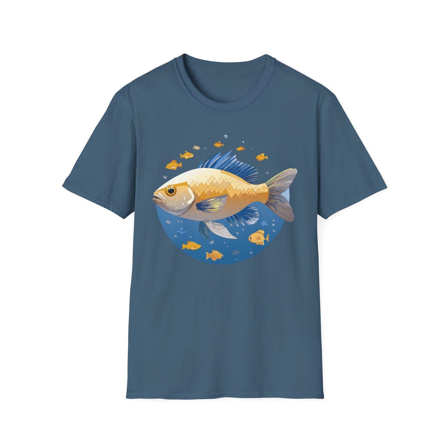 Fish Art Design Shirt, T Shirt with Fish, Graphic Shirt, Tee Shirt with Graphic Design, Shirt with Fish Graphic Art