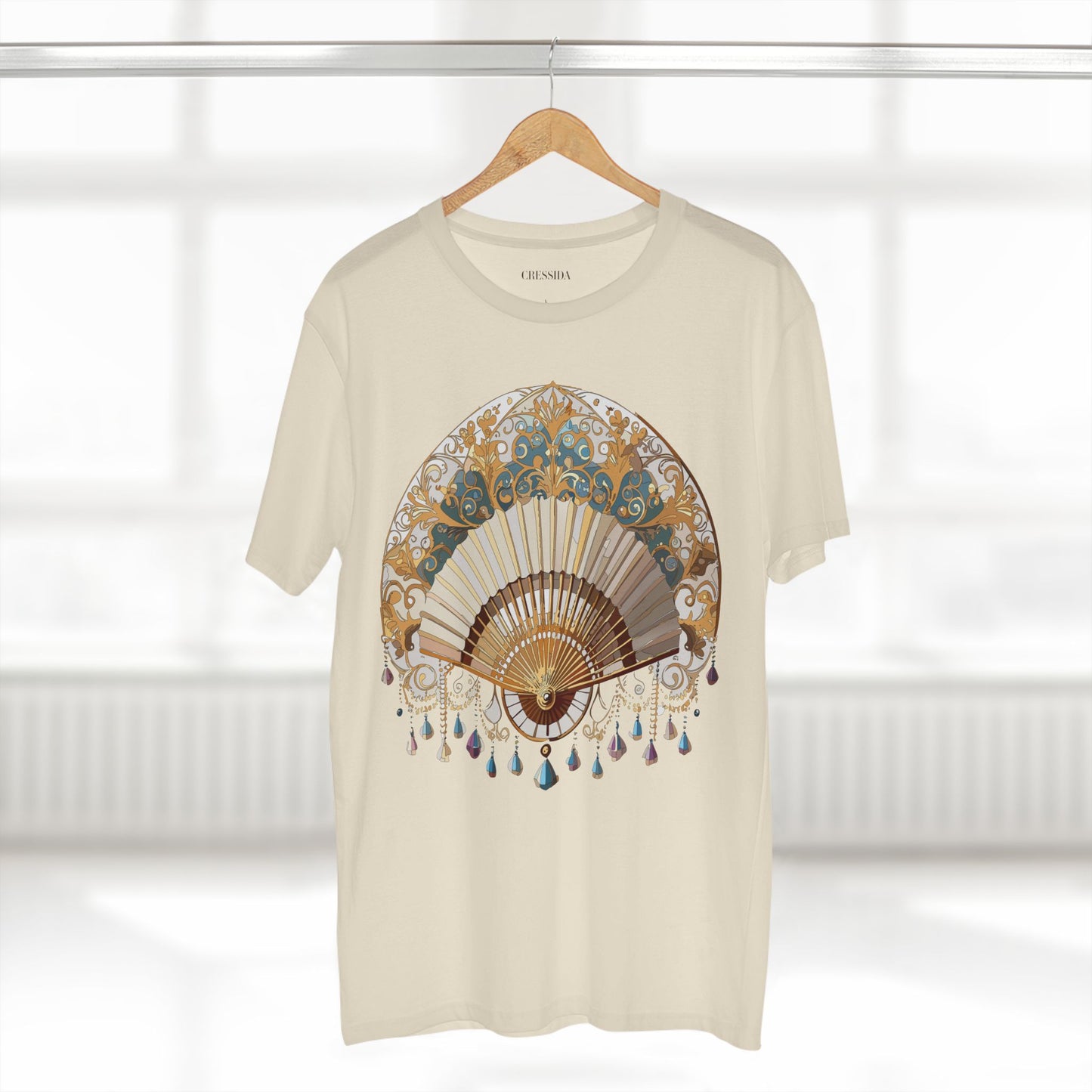 Fan shirt, Shirt with Fan, Tee Shirt with Antique Fan
