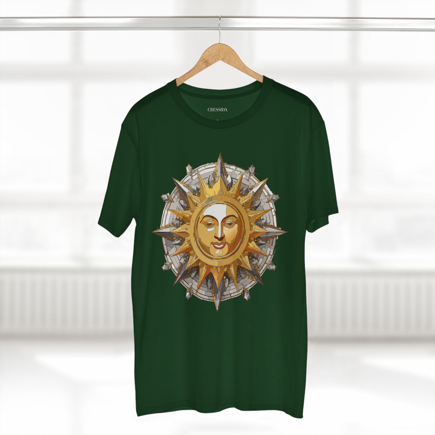 Sun Shirt, Shirt with Sun, Tee Shirt with Gold Sun