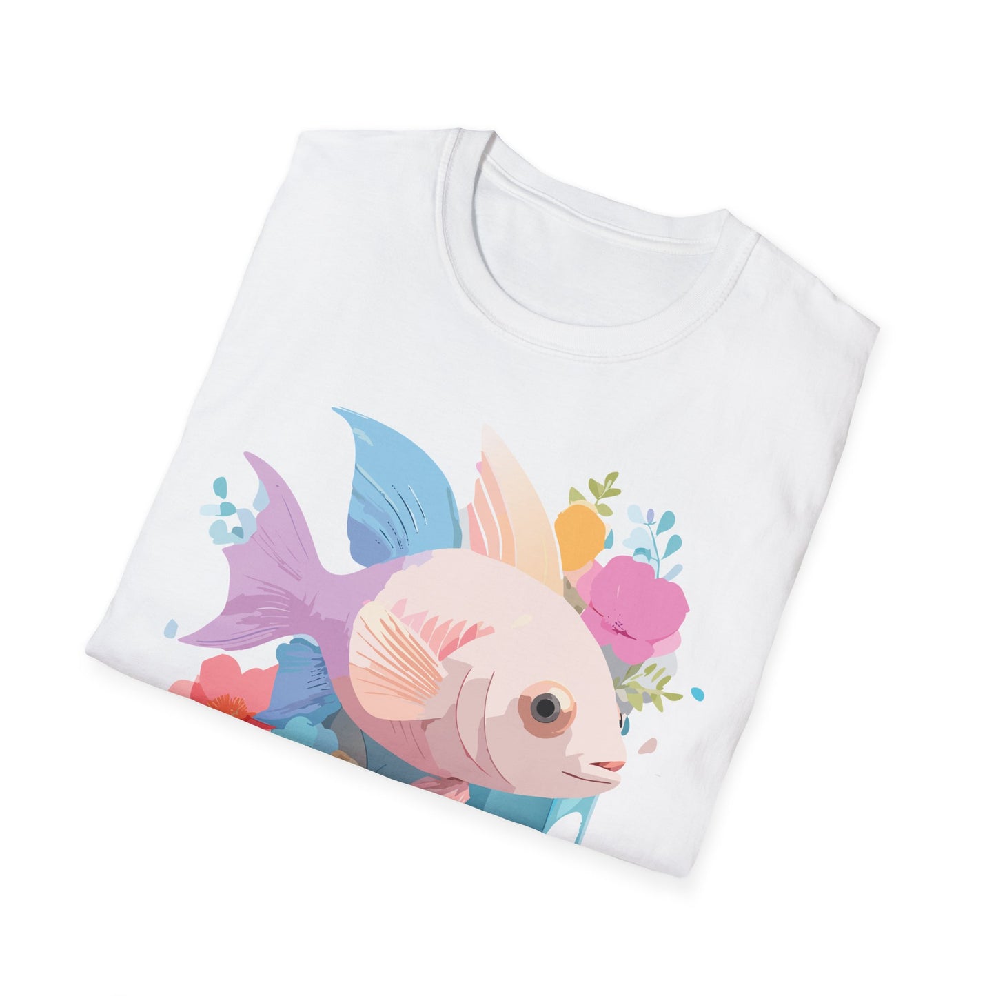 Fish Art Design Shirt, T Shirt with Fish, Graphic Shirt, Tee Shirt with Graphic Design, Shirt with Fish Graphic Art