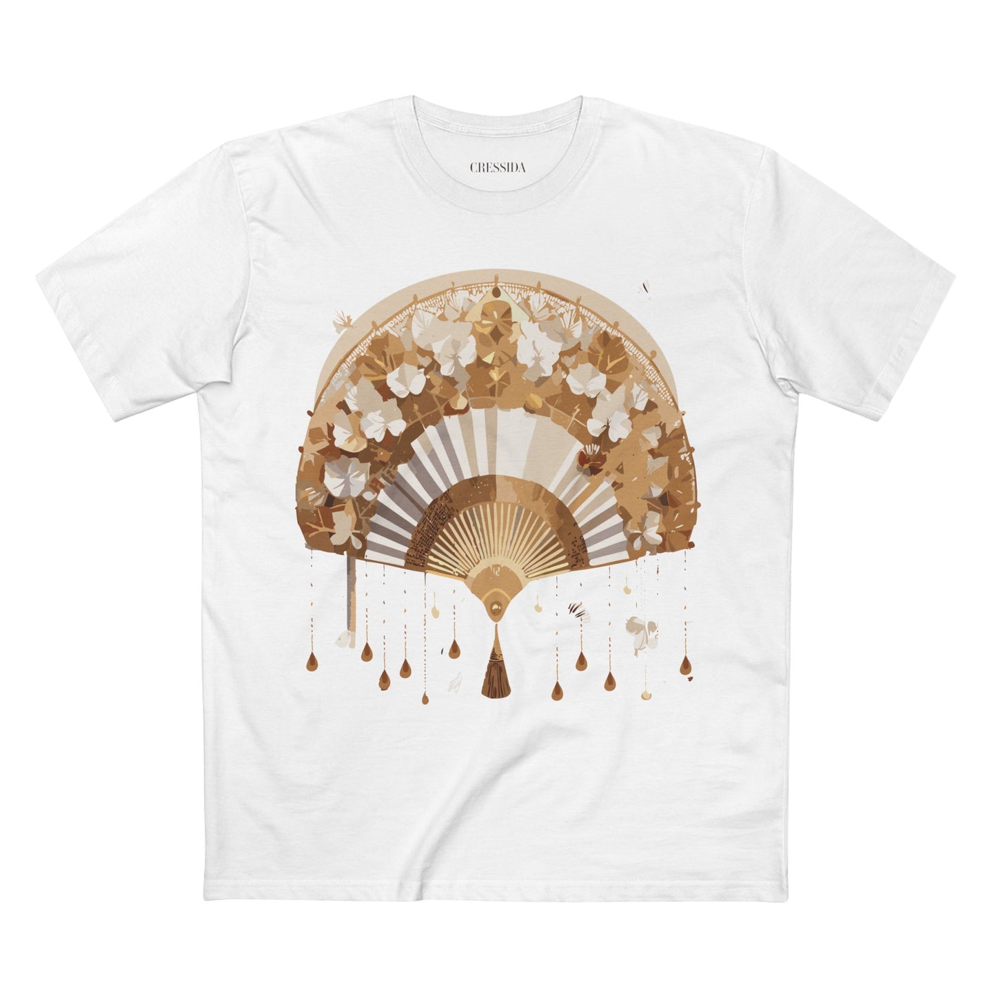 Fan shirt, Shirt with Fan, Tee Shirt with Antique Fan