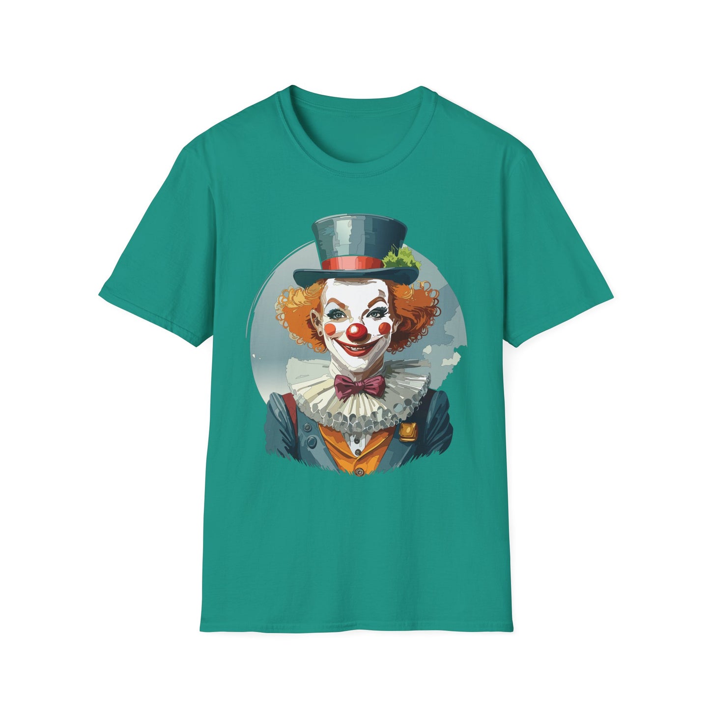 Clown Shirt, T Shirt with Clown, Funny Man Shirt, Tee Shirt with Funny Man, Circus Shirt, Shirt with Circus, Scary Man Shirt, Shirt with Scary Man