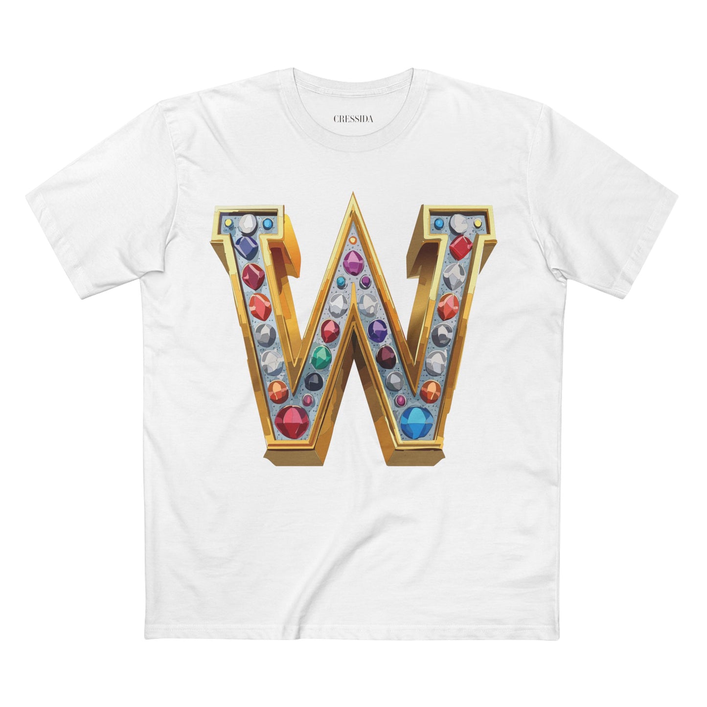 Letter Shirt, Shirt with Letters, Tee Shirt with Gold Letters