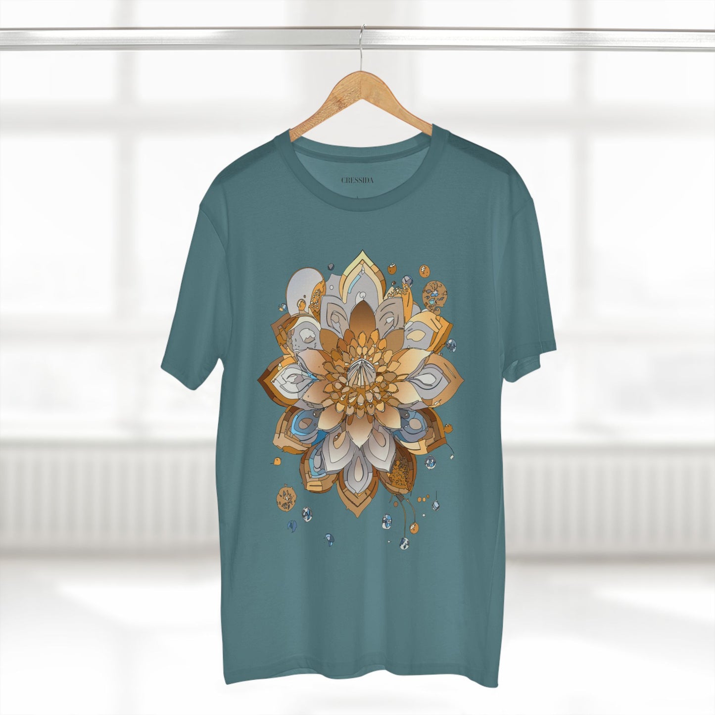 Floral Shirt, Shirt with Flower, Tee Shirt with Antique Flower