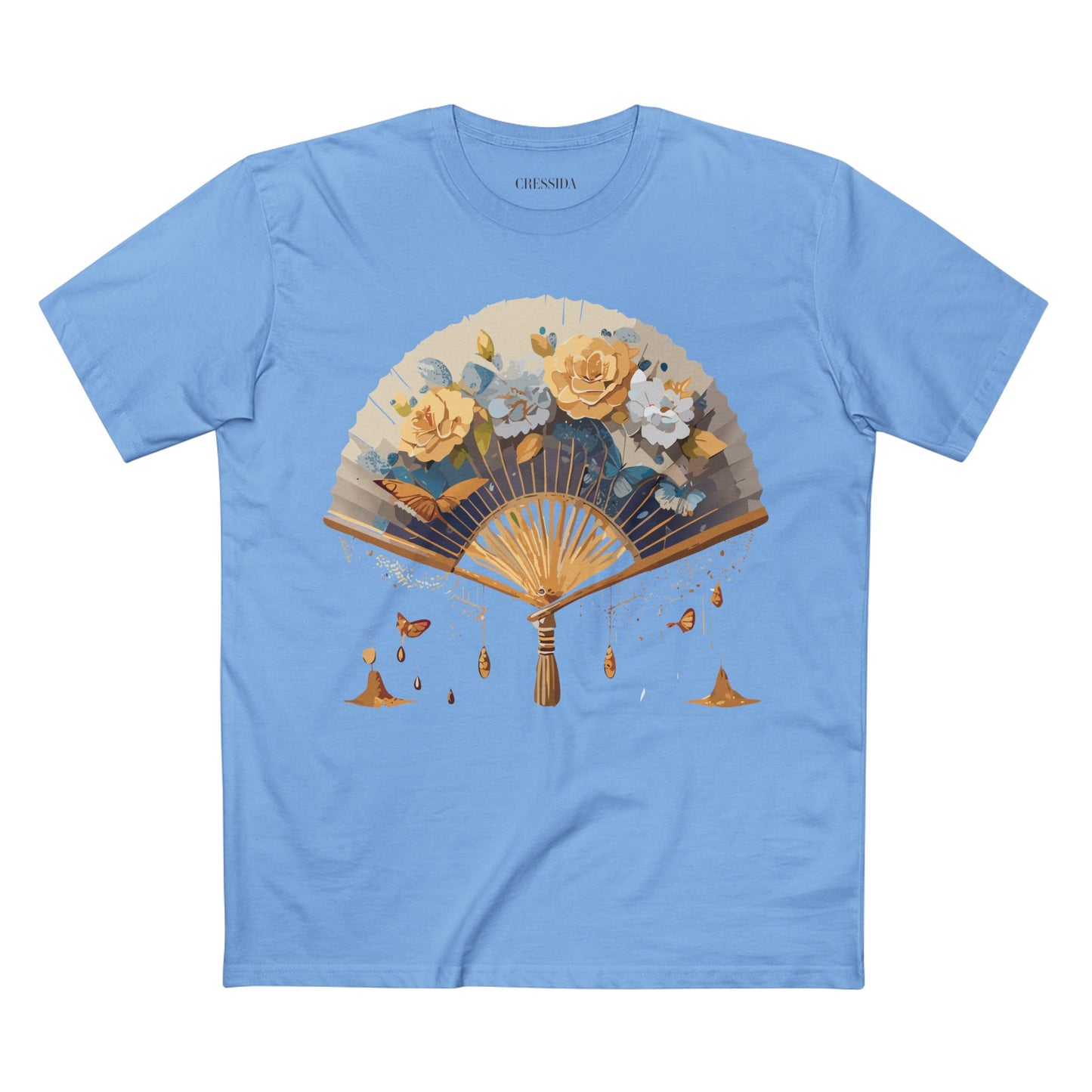 Fan shirt, Shirt with Fan, Tee Shirt with Antique Fan
