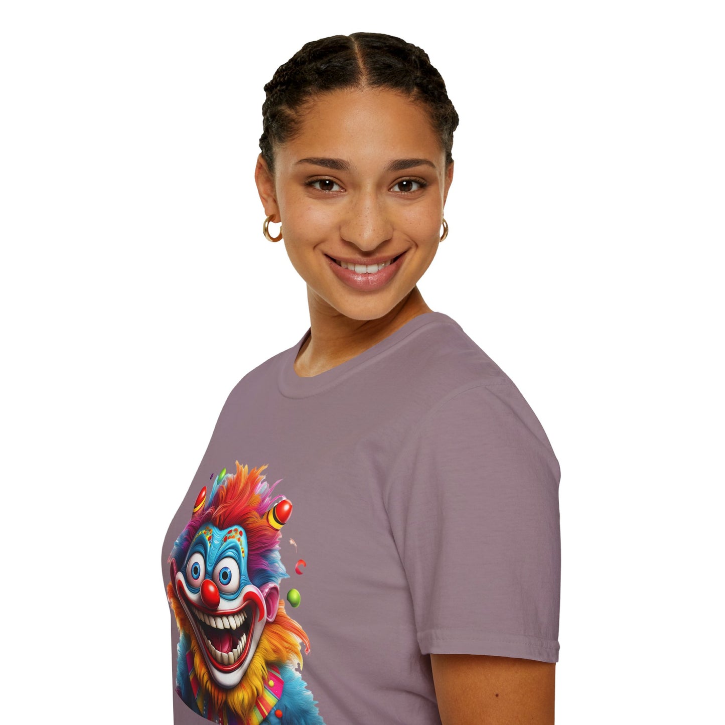 Clown Shirt, T Shirt with Clown, Funny Man Shirt, Tee Shirt with Funny Man, Circus Shirt, Shirt with Circus, Scary Man Shirt, Shirt with Scary Man