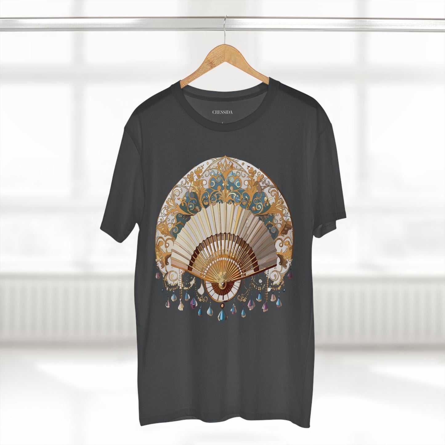 Fan shirt, Shirt with Fan, Tee Shirt with Antique Fan