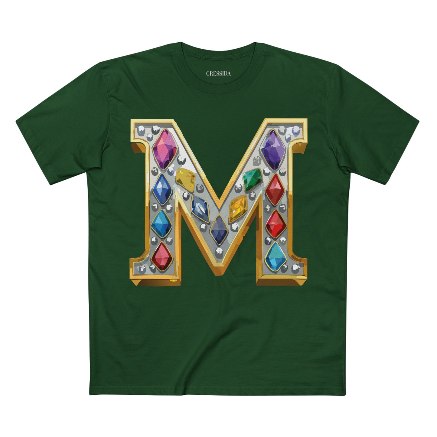 Letter Shirt, Shirt with Letters, Tee Shirt with Gold Letters