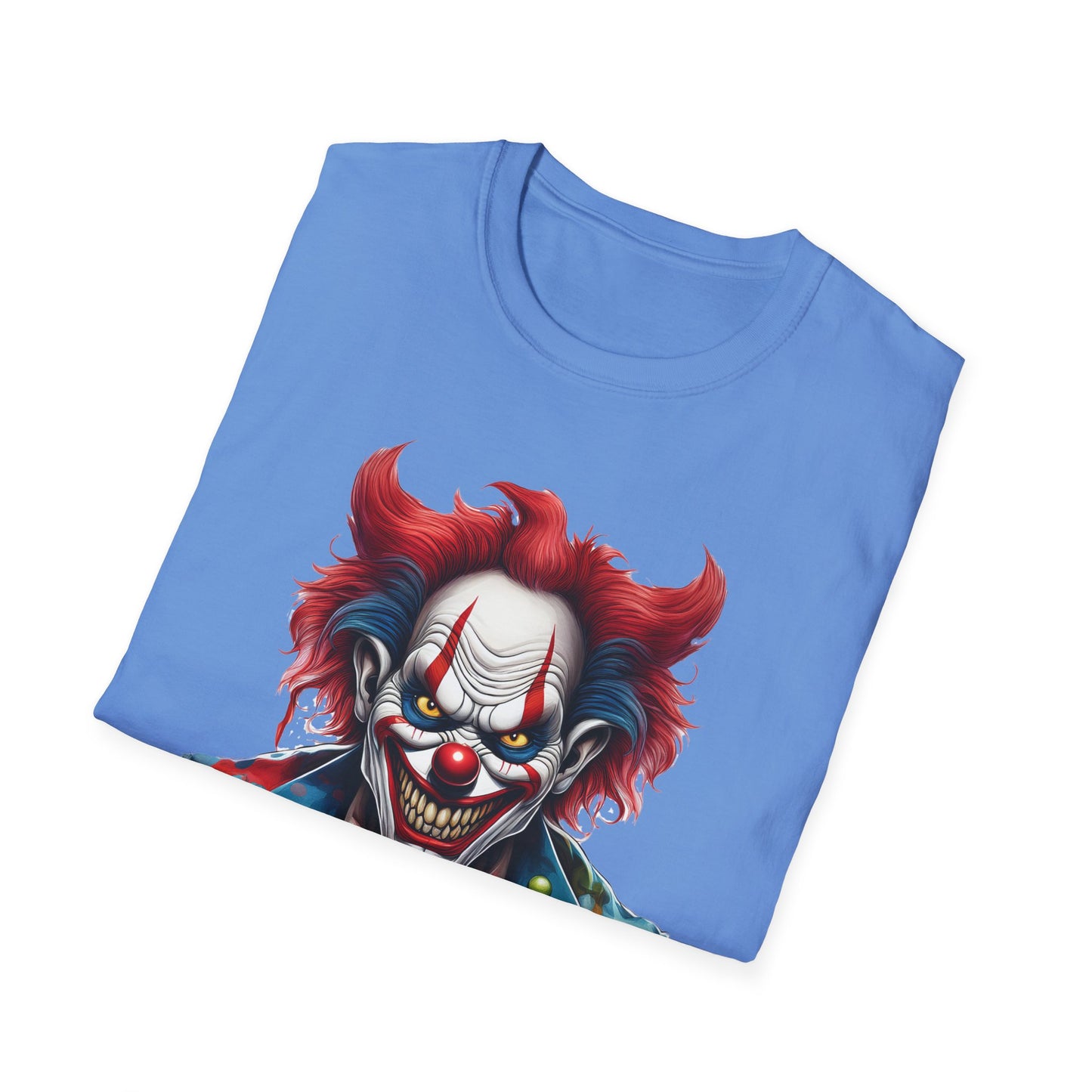 Clown Shirt, T Shirt with Clown, Funny Man Shirt, Tee Shirt with Funny Man, Circus Shirt, Shirt with Circus, Scary Man Shirt, Shirt with Scary Man