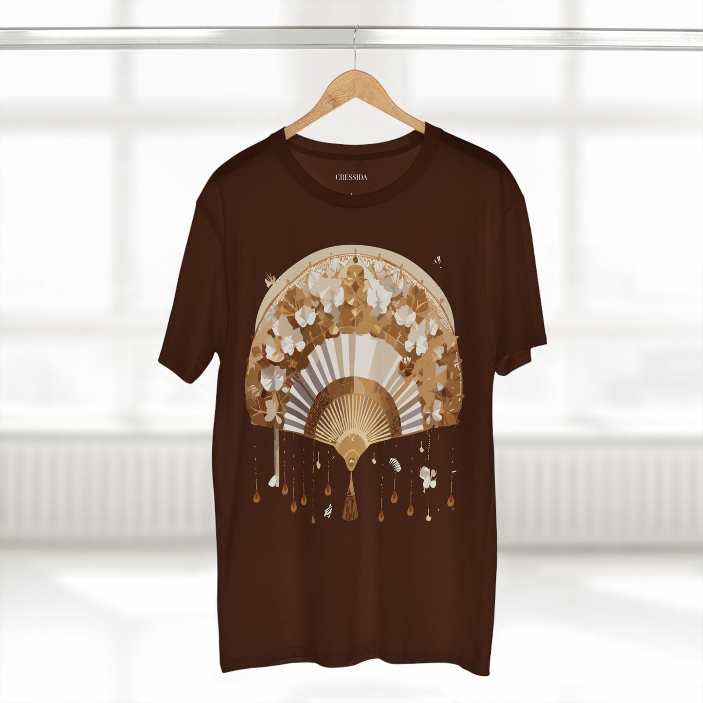 Fan shirt, Shirt with Fan, Tee Shirt with Antique Fan