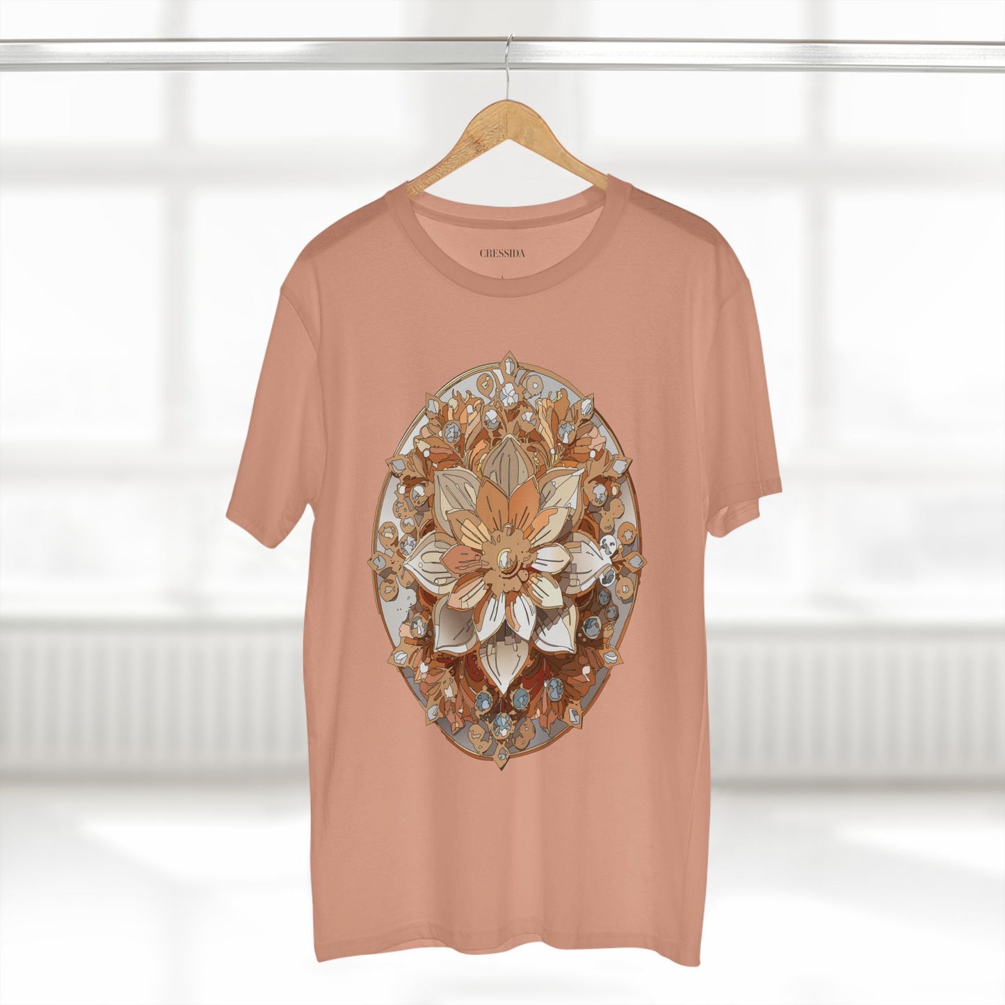 Floral Shirt, Shirt with Flower, Tee Shirt with Antique Flower