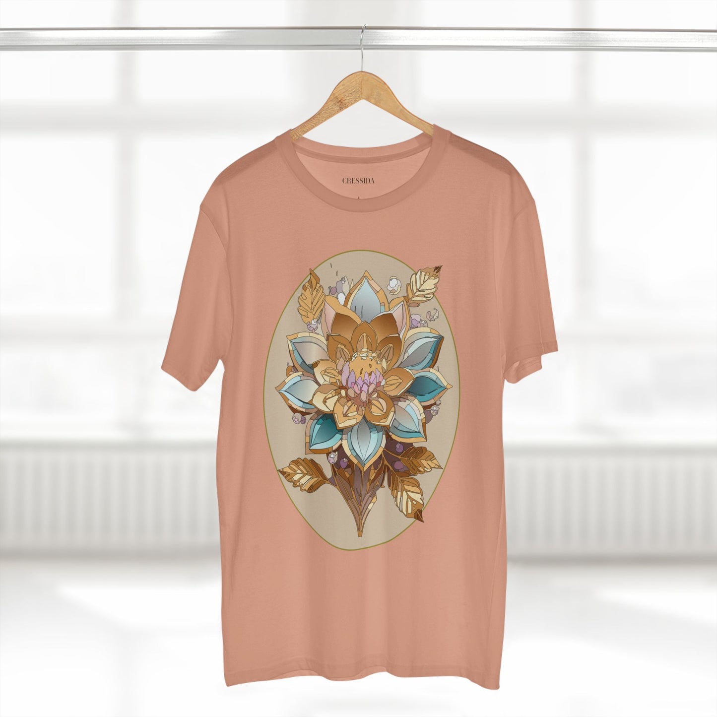 Floral Shirt, Shirt with Flower, Tee Shirt with Antique Flower