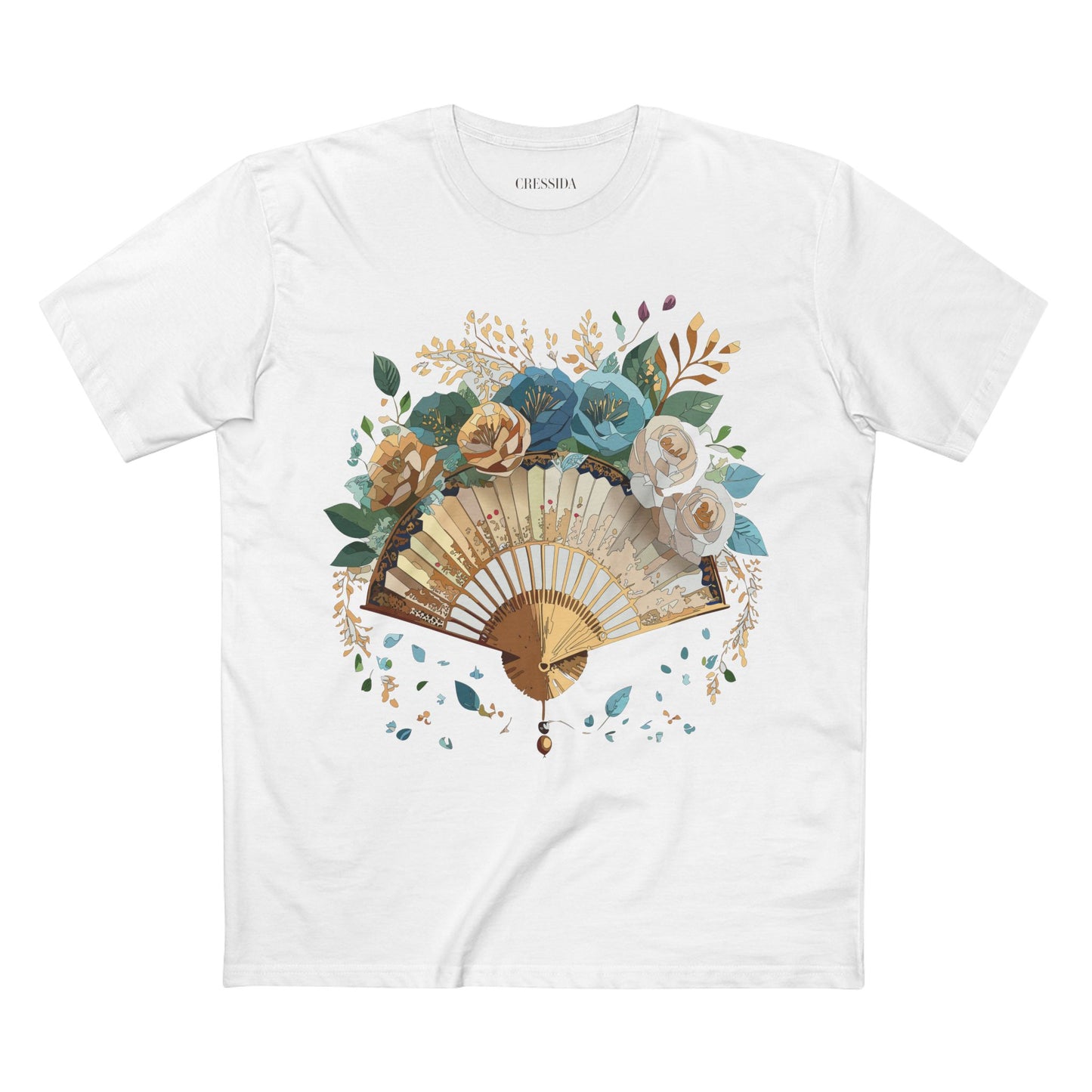 Fan shirt, Shirt with Fan, Tee Shirt with Antique Fan