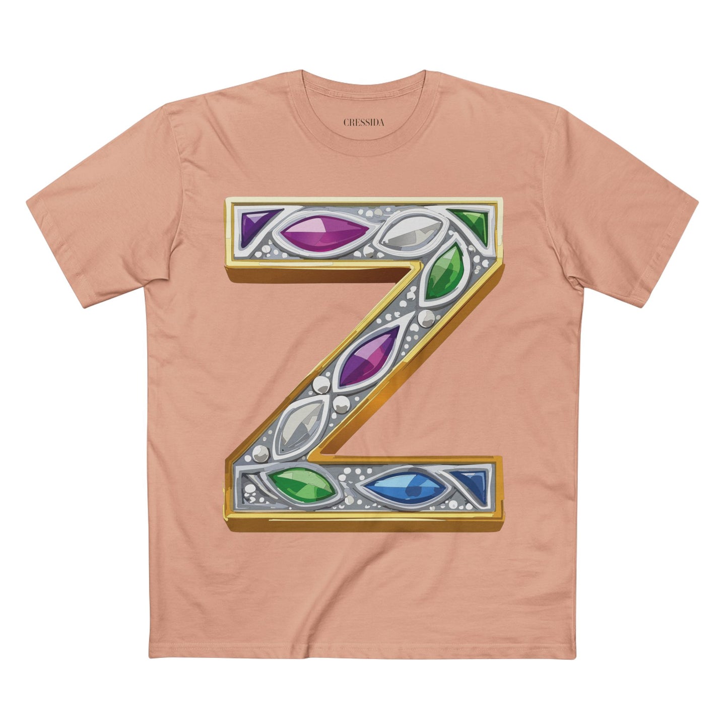 Letter Shirt, Shirt with Letters, Tee Shirt with Gold Letters