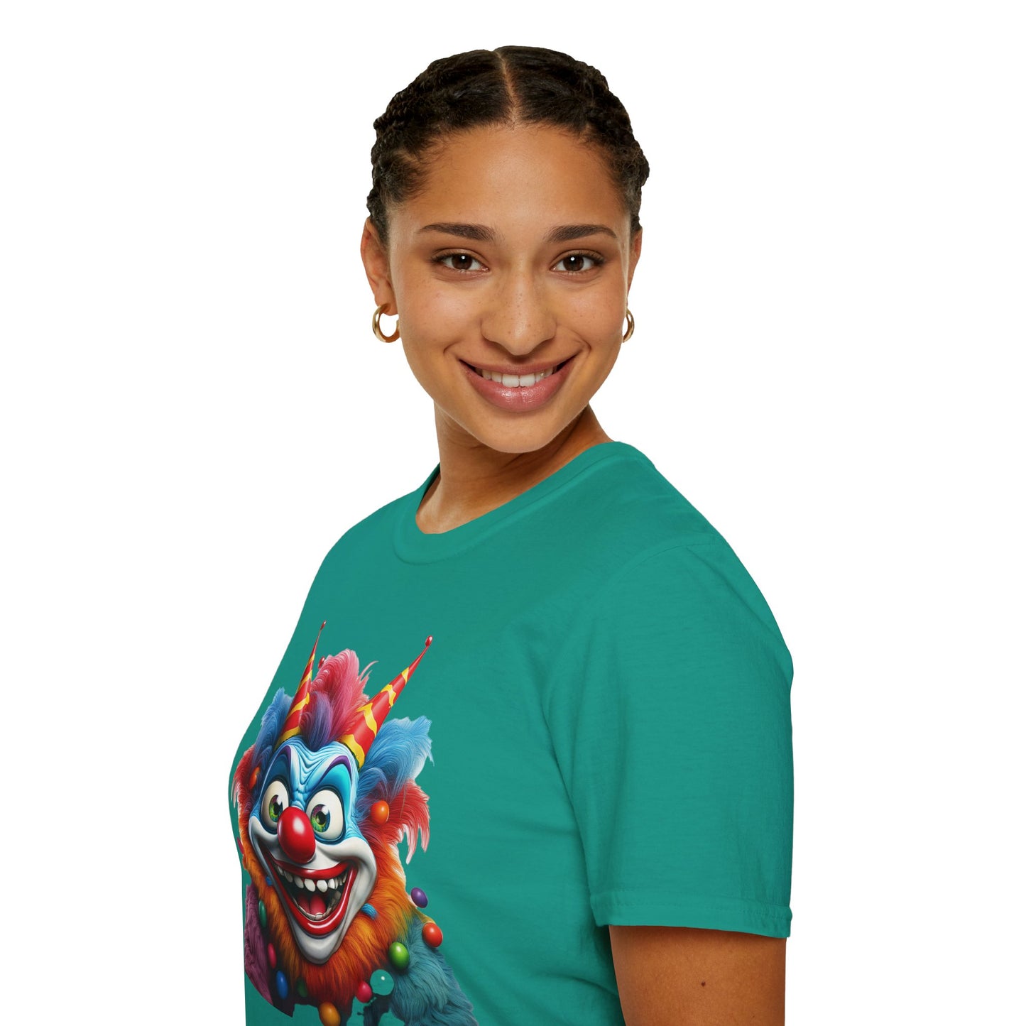 Clown Shirt, T Shirt with Clown, Funny Man Shirt, Tee Shirt with Funny Man, Circus Shirt, Shirt with Circus, Scary Man Shirt, Shirt with Scary Man