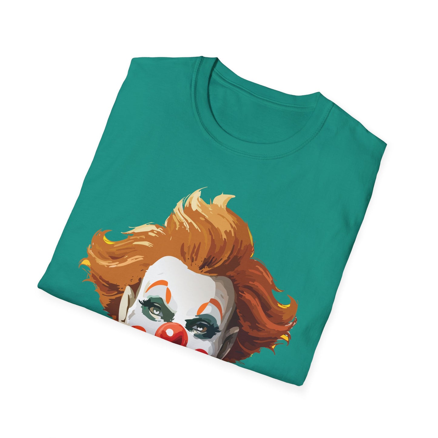 Clown Shirt, T Shirt with Clown, Funny Man Shirt, Tee Shirt with Funny Man, Circus Shirt, Shirt with Circus, Scary Man Shirt, Shirt with Scary Man