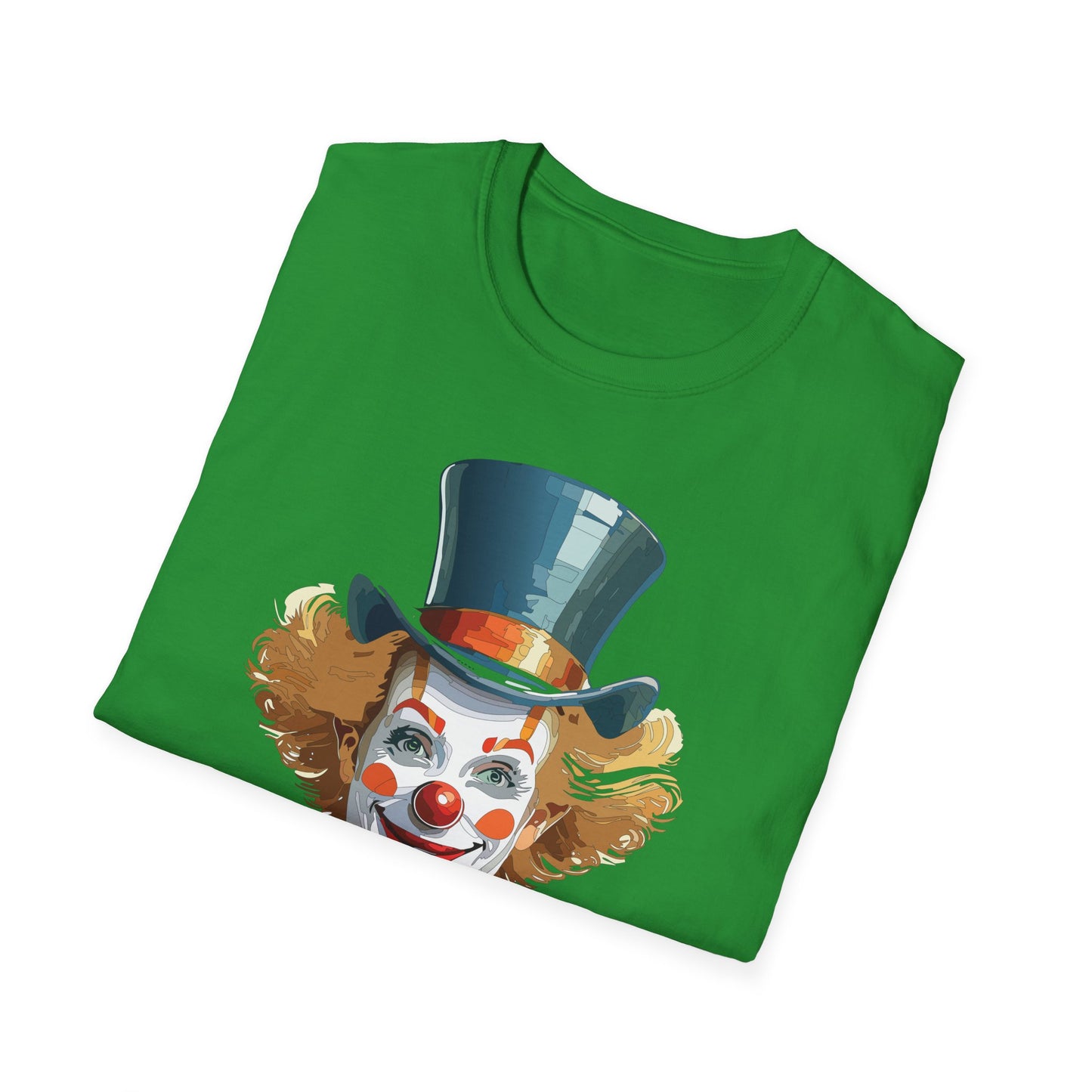 Clown Shirt, T Shirt with Clown, Funny Man Shirt, Tee Shirt with Funny Man, Circus Shirt, Shirt with Circus, Scary Man Shirt, Shirt with Scary Man