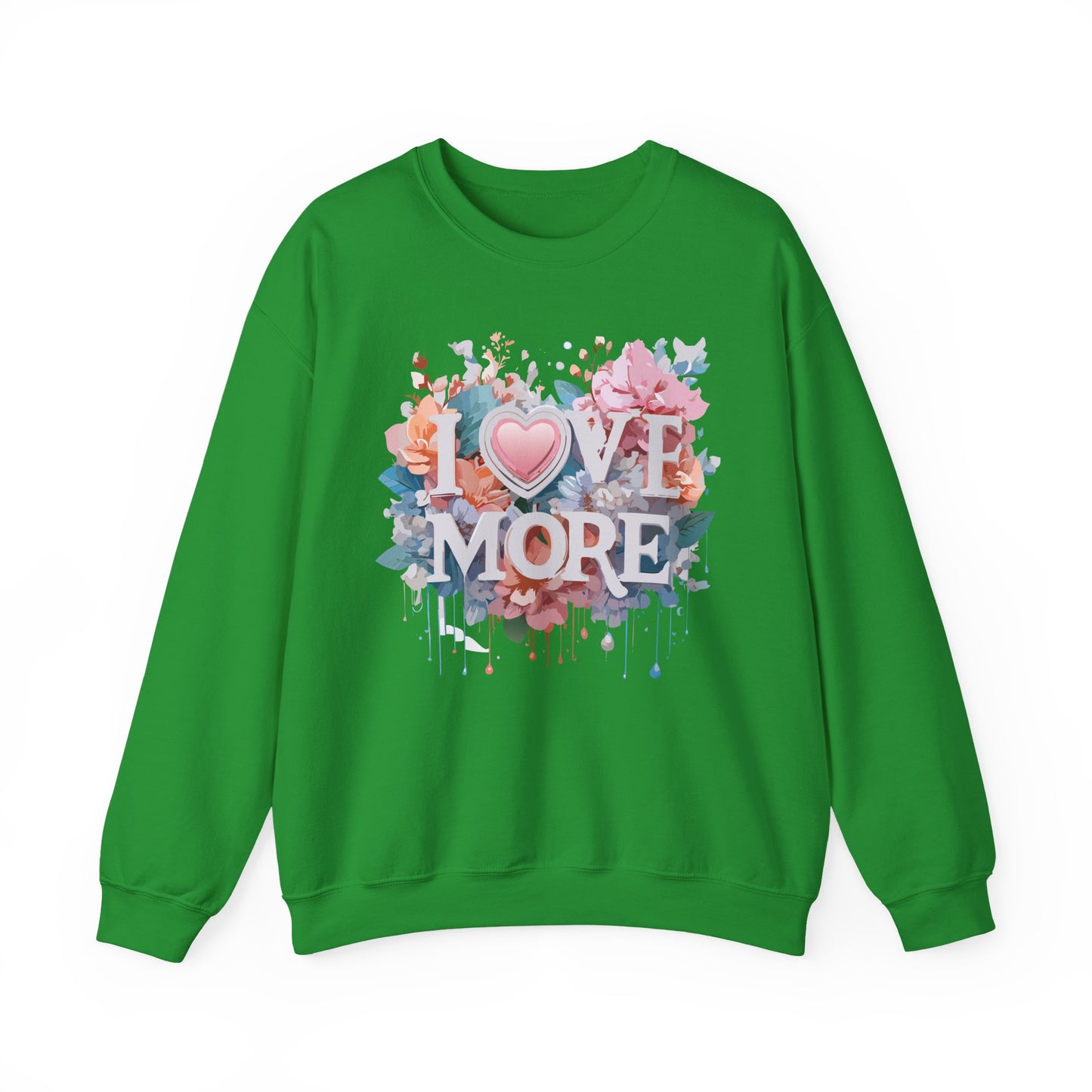 Floral Love Sweatshirt, Valentine's Day Sweatshirt, Love Flower Sweatshirt
