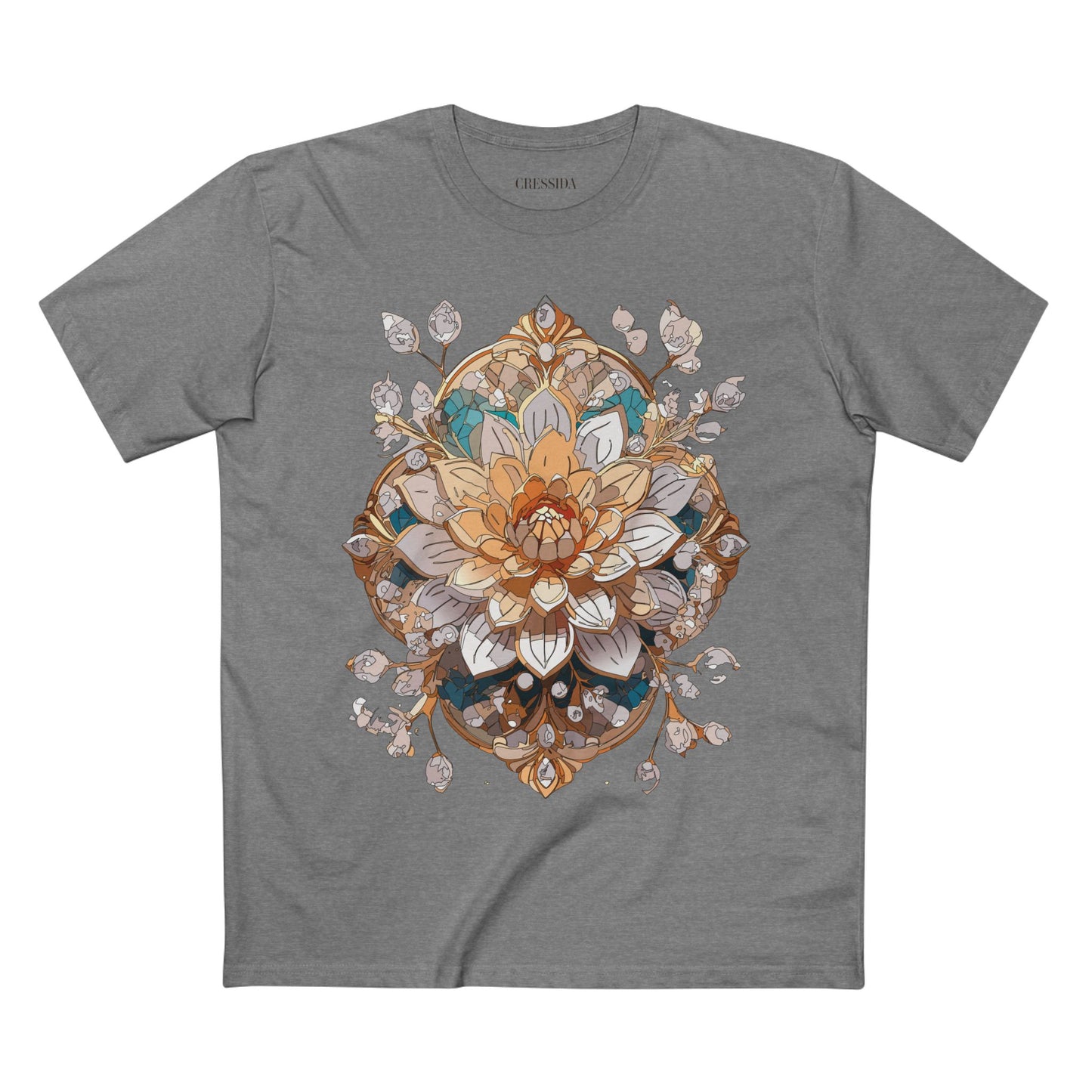 Floral Shirt, Shirt with Flower, Tee Shirt with Antique Flower