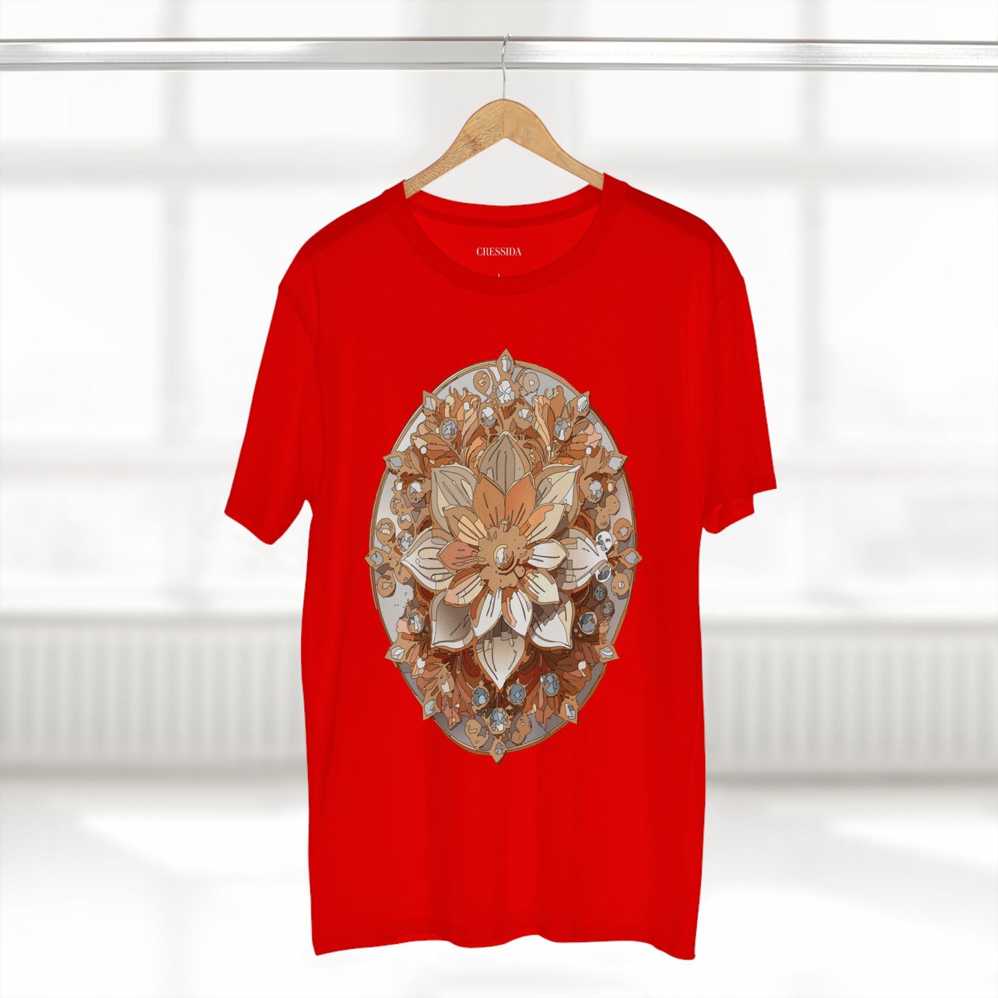 Floral Shirt, Shirt with Flower, Tee Shirt with Antique Flower