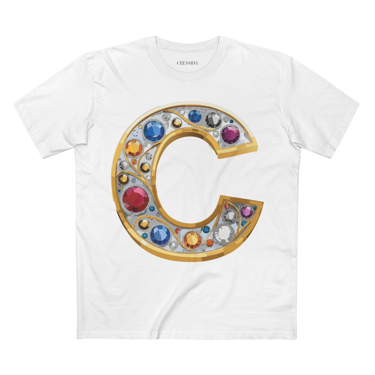 Letter Shirt, Shirt with Letters, Tee Shirt with Gold Letters