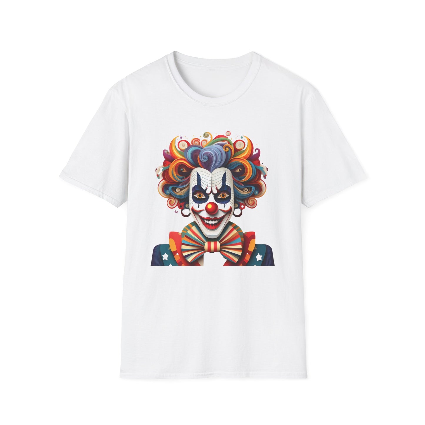 Clown Shirt, T Shirt with Clown, Funny Man Shirt, Tee Shirt with Funny Man, Circus Shirt, Shirt with Circus, Scary Man Shirt, Shirt with Scary Man