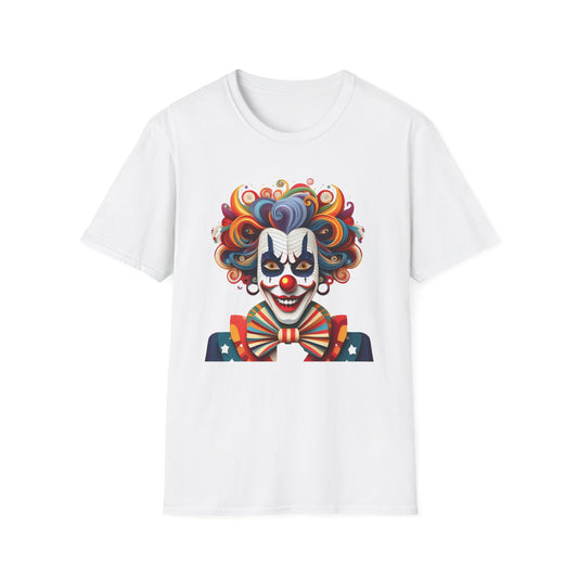 Clown Shirt, T Shirt with Clown, Funny Man Shirt, Tee Shirt with Funny Man, Circus Shirt, Shirt with Circus, Scary Man Shirt, Shirt with Scary Man