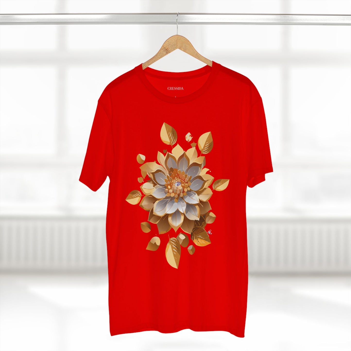 Floral Shirt, Shirt with Flower, Tee Shirt with Antique Flower