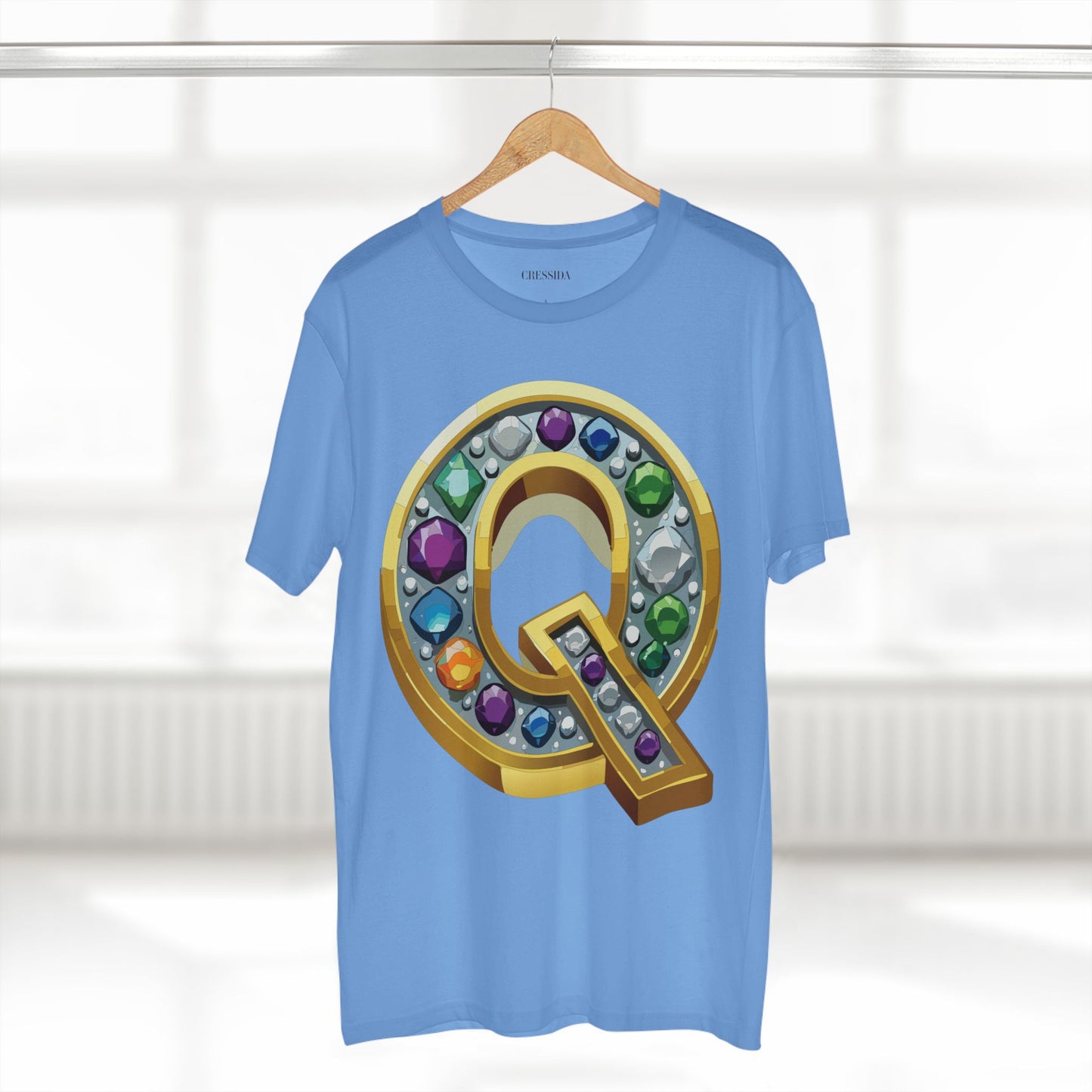 Letter Shirt, Shirt with Letters, Tee Shirt with Gold Letters