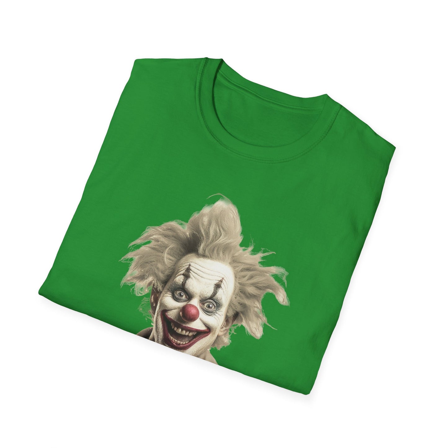 Clown Shirt, T Shirt with Clown, Funny Man Shirt, Tee Shirt with Funny Man, Circus Shirt, Shirt with Circus, Scary Man Shirt, Shirt with Scary Man