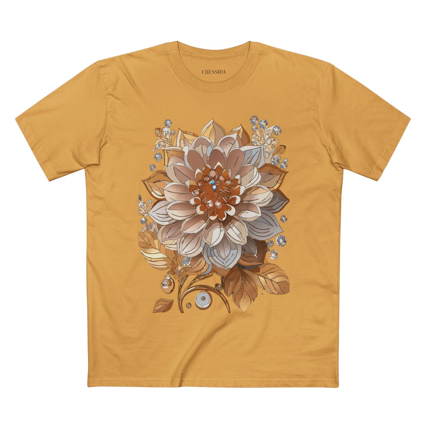 Floral Shirt, Shirt with Flower, Tee Shirt with Antique Flower