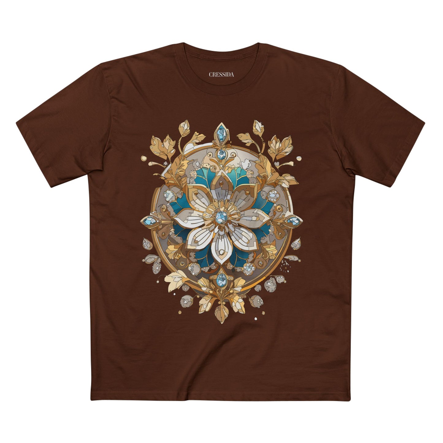 Floral Shirt, Shirt with Flower, Tee Shirt with Antique Flower