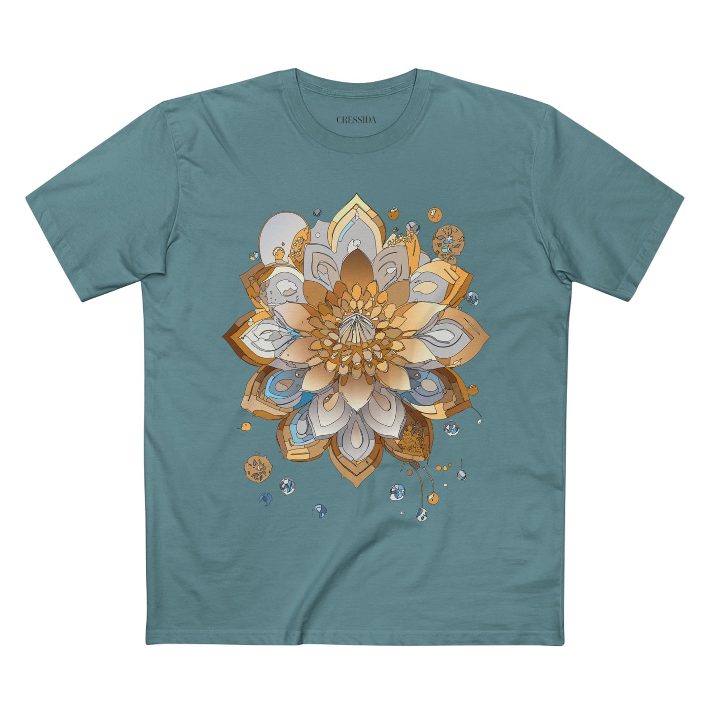 Floral Shirt, Shirt with Flower, Tee Shirt with Antique Flower