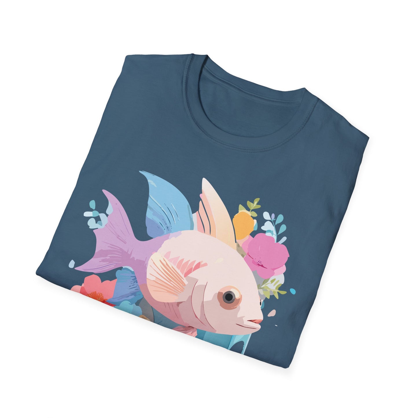 Fish Art Design Shirt, T Shirt with Fish, Graphic Shirt, Tee Shirt with Graphic Design, Shirt with Fish Graphic Art