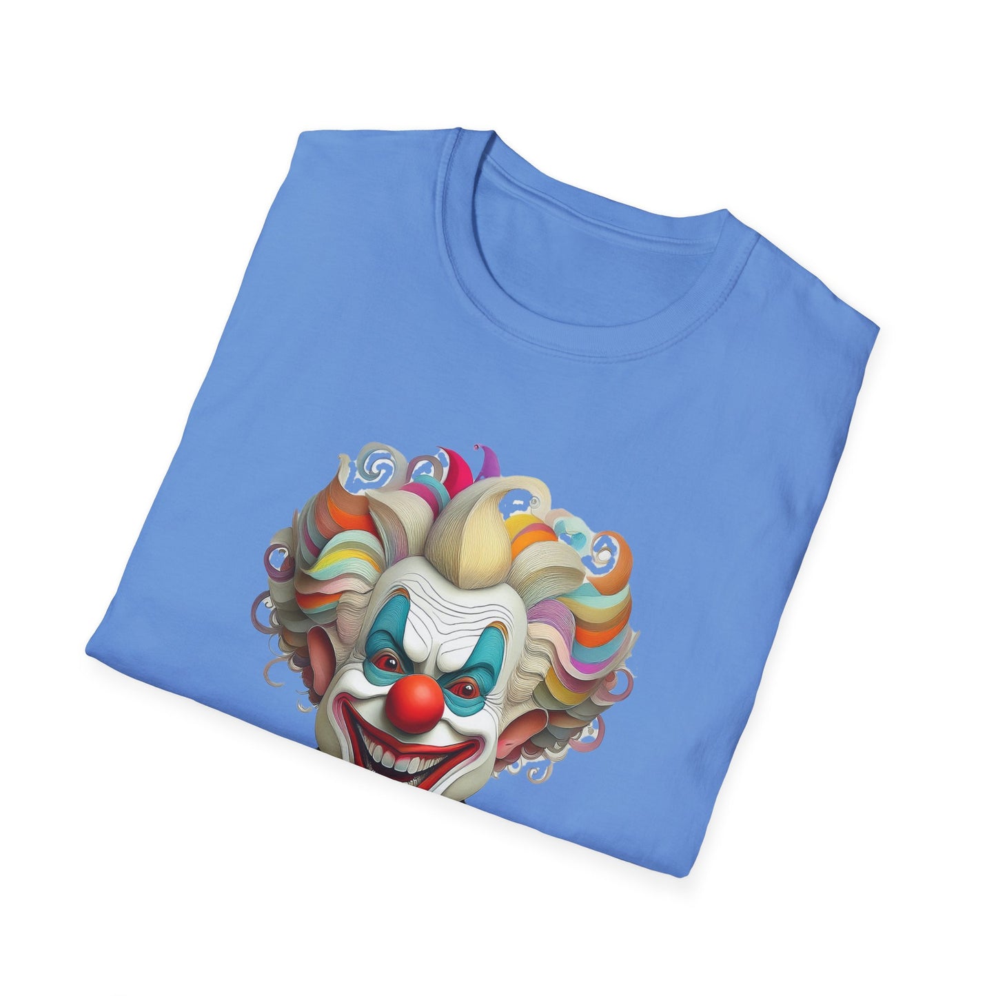 Clown Shirt, T Shirt with Clown, Funny Man Shirt, Tee Shirt with Funny Man, Circus Shirt, Shirt with Circus, Scary Man Shirt, Shirt with Scary Man