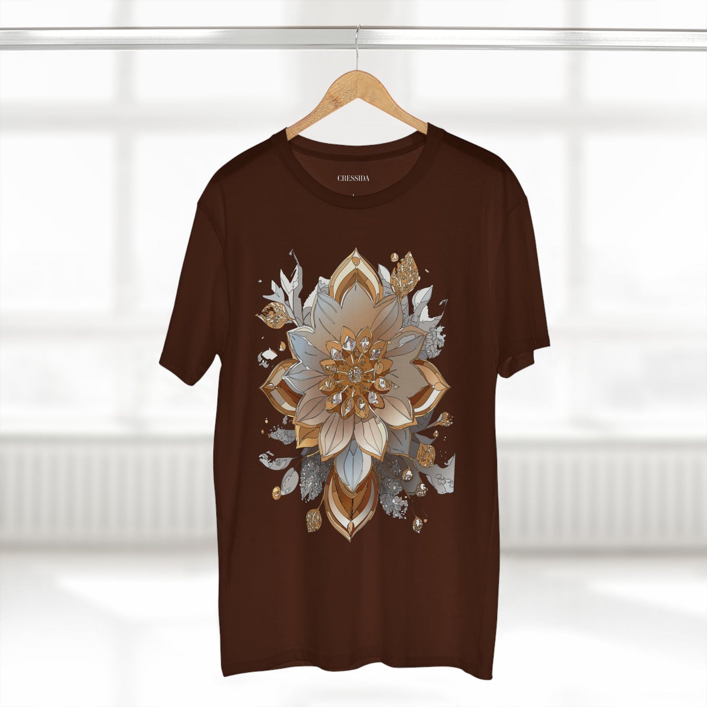 Floral Shirt, Shirt with Flower, Tee Shirt with Antique Flower