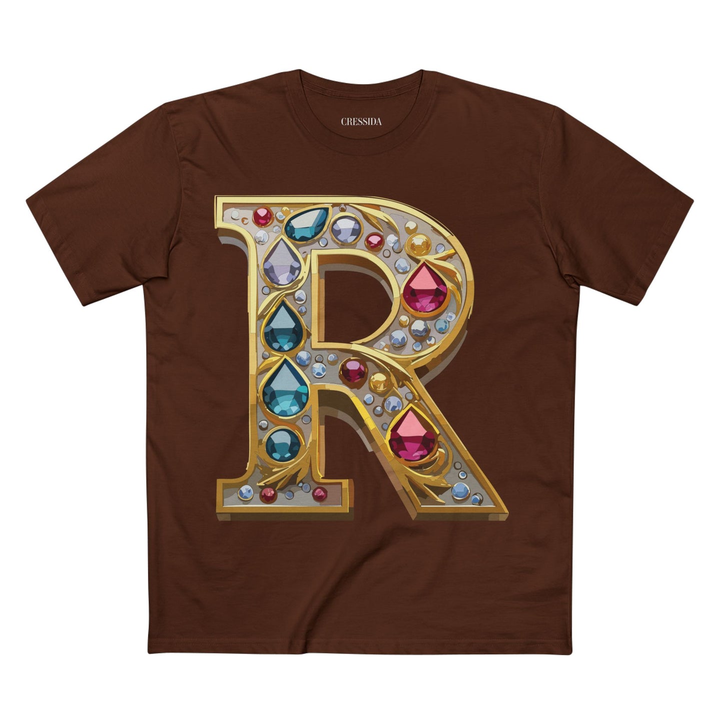 Letter Shirt, Shirt with Letters, Tee Shirt with Gold Letters