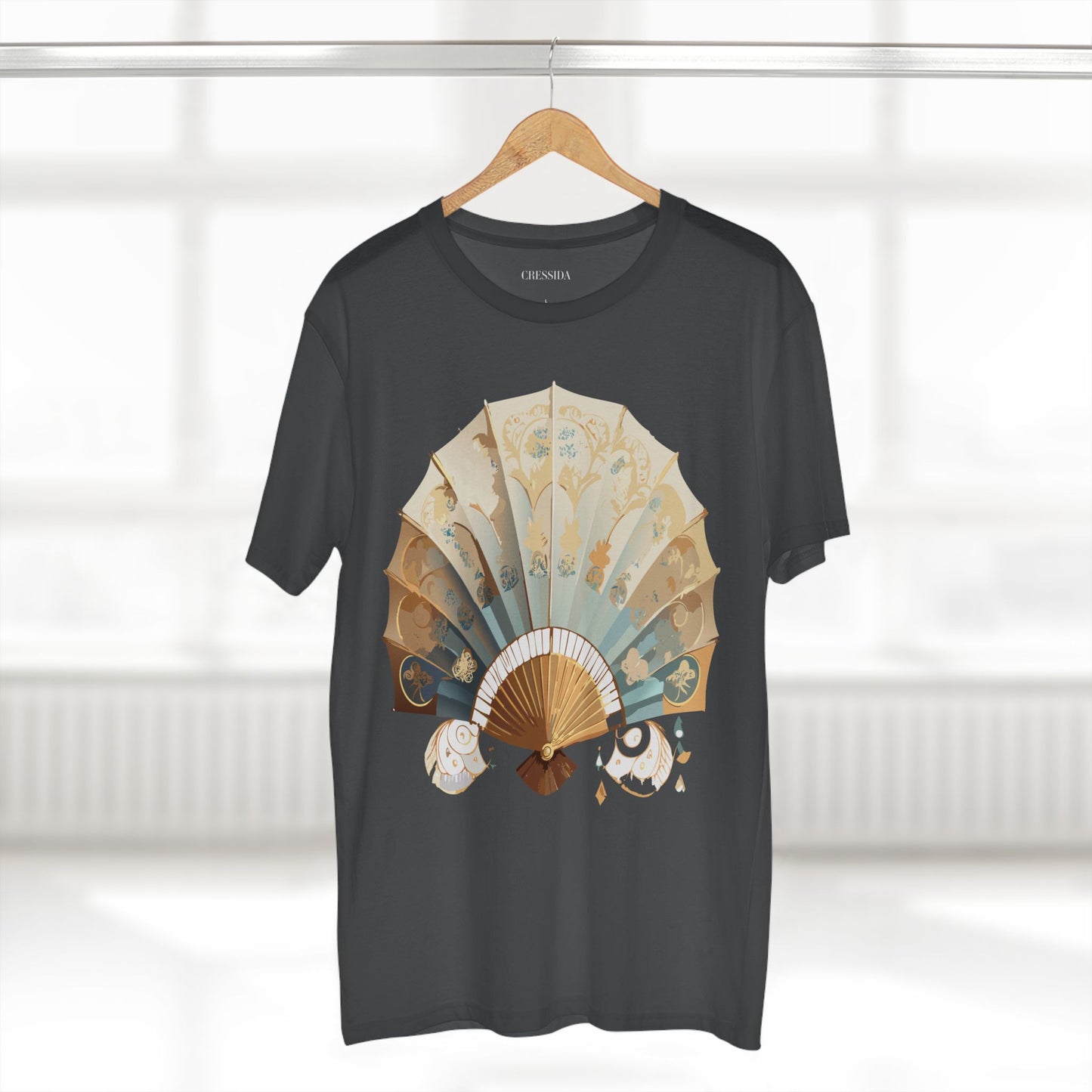 Fan shirt, Shirt with Fan, Tee Shirt with Antique Fan