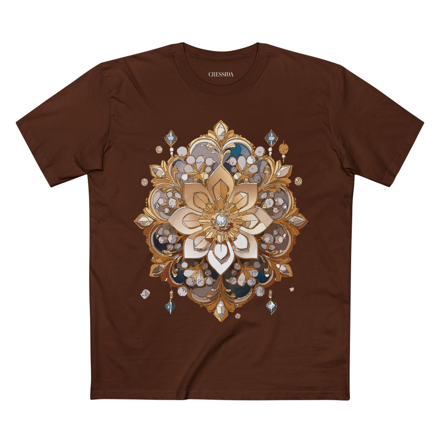Floral Shirt, Shirt with Flower, Tee Shirt with Antique Flower