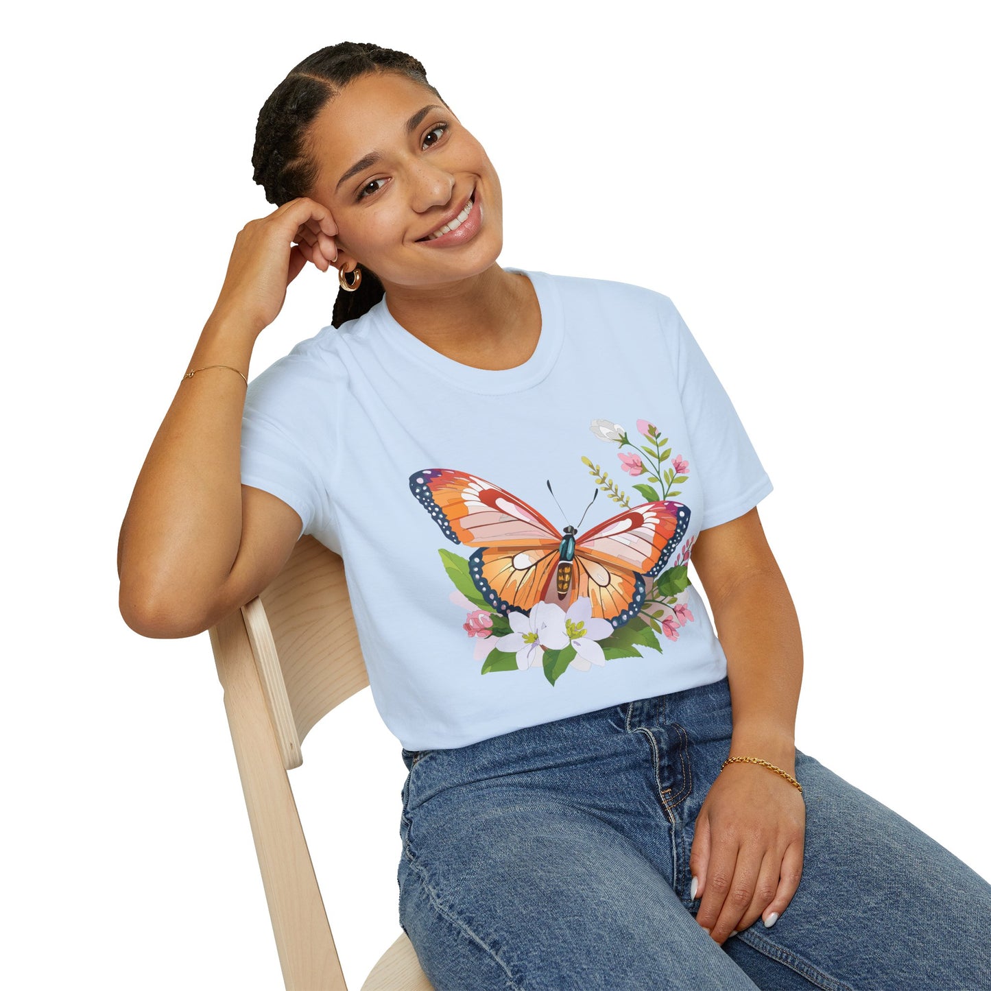 Butterfly Shirt, T Shirt with Butterfly, Monarch Shirt