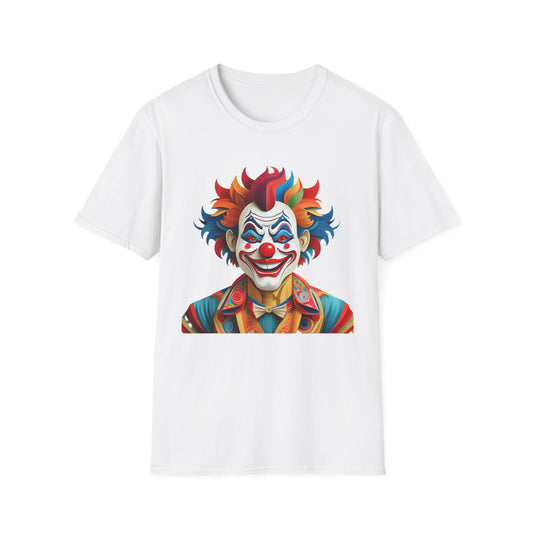 Clown Shirt, T Shirt with Clown, Funny Man Shirt, Tee Shirt with Funny Man, Circus Shirt, Shirt with Circus, Scary Man Shirt, Shirt with Scary Man
