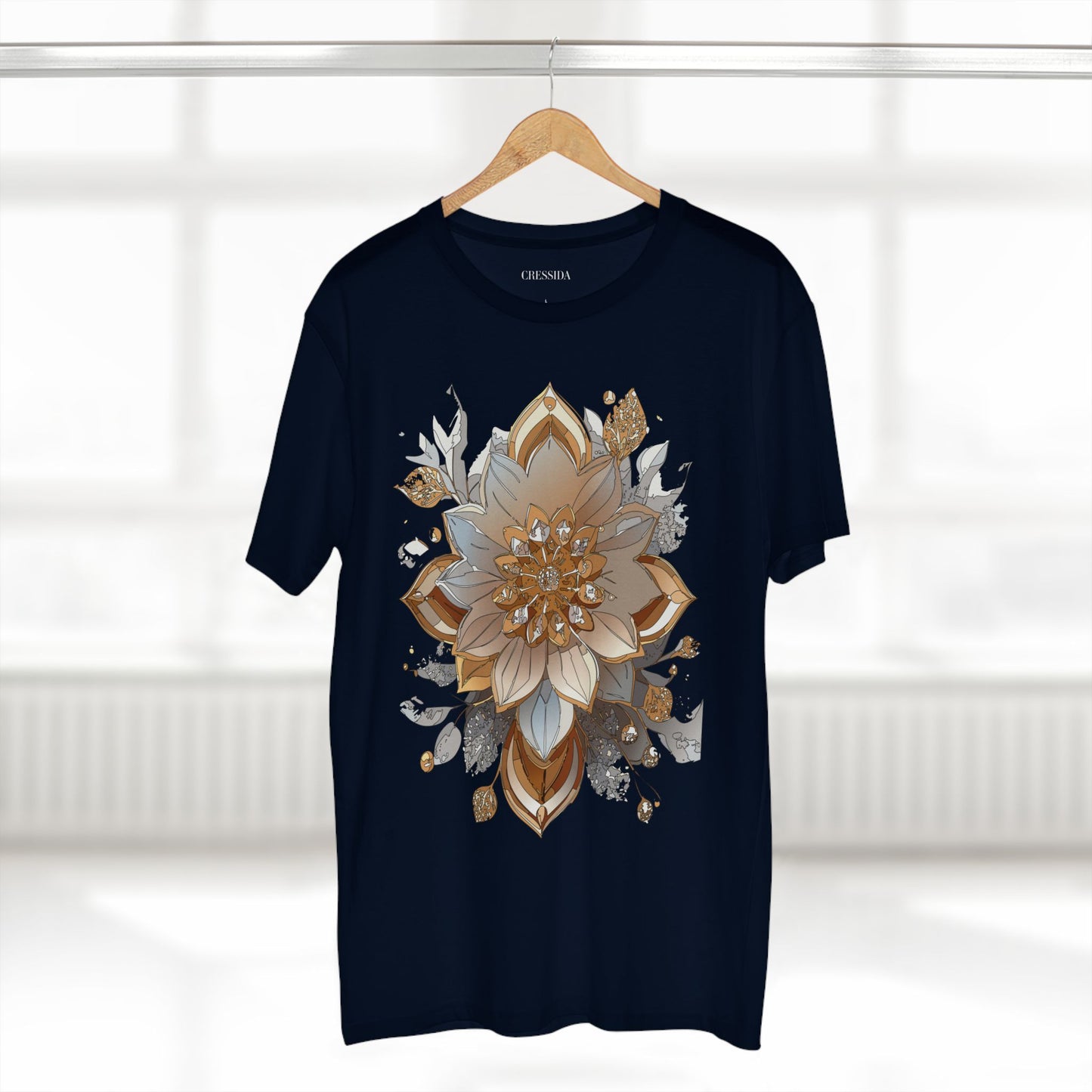 Floral Shirt, Shirt with Flower, Tee Shirt with Antique Flower
