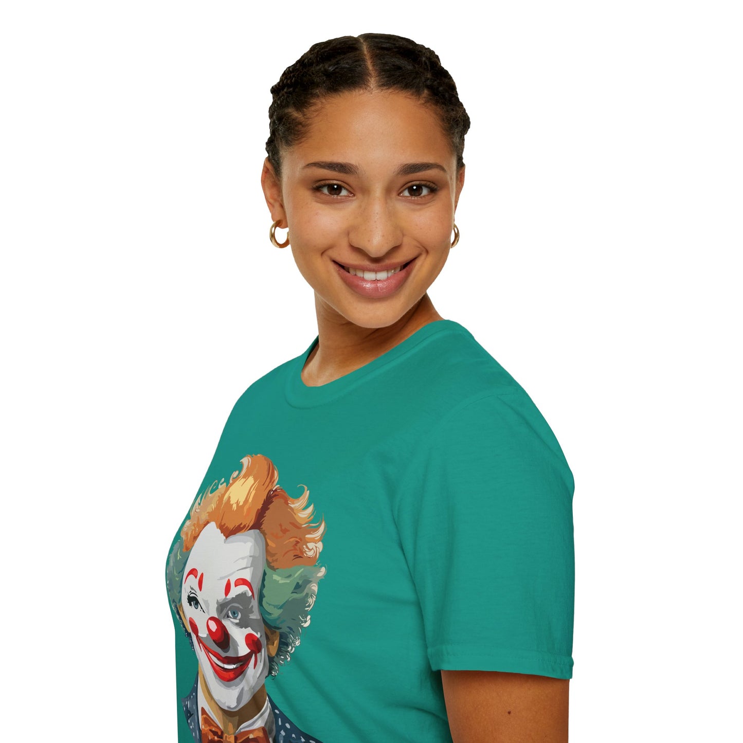 Clown Shirt, T Shirt with Clown, Funny Man Shirt, Tee Shirt with Funny Man, Circus Shirt, Shirt with Circus, Scary Man Shirt, Shirt with Scary Man