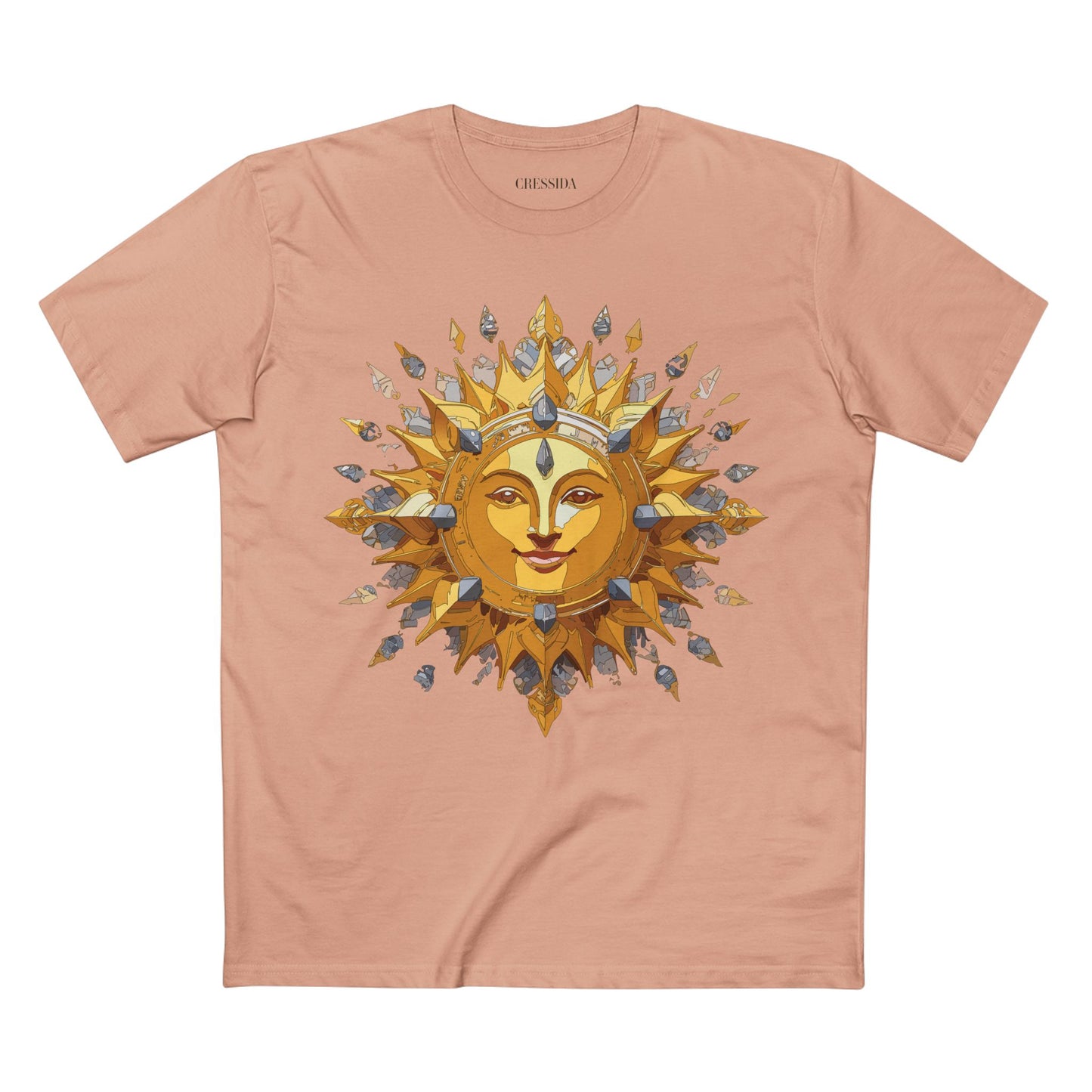 Sun Shirt, Shirt with Sun, Tee Shirt with Gold Sun